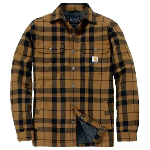 Begränsad tid Carhartt 107017BRN-S Flanellskjorta